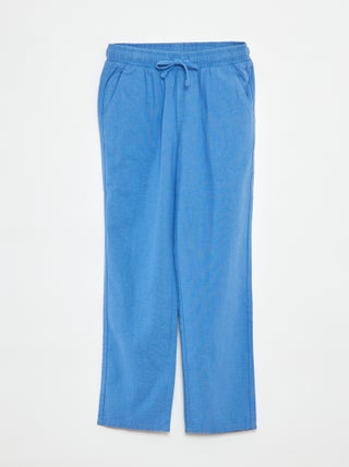 Pantalón regular de lino