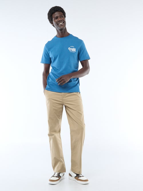 Pantalón regular de twill - Kiabi