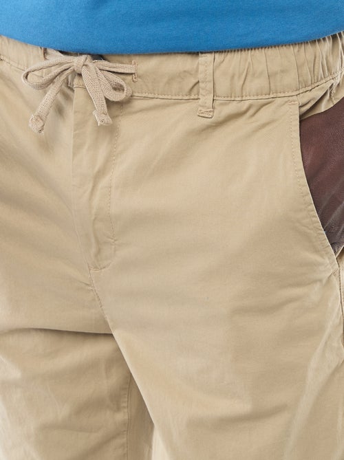 Pantalón regular de twill - Kiabi