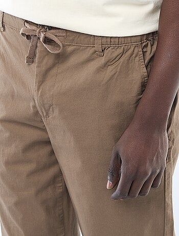 Pantalón regular de twill