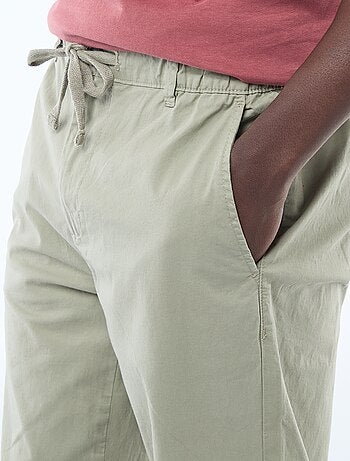 Pantalón regular de twill