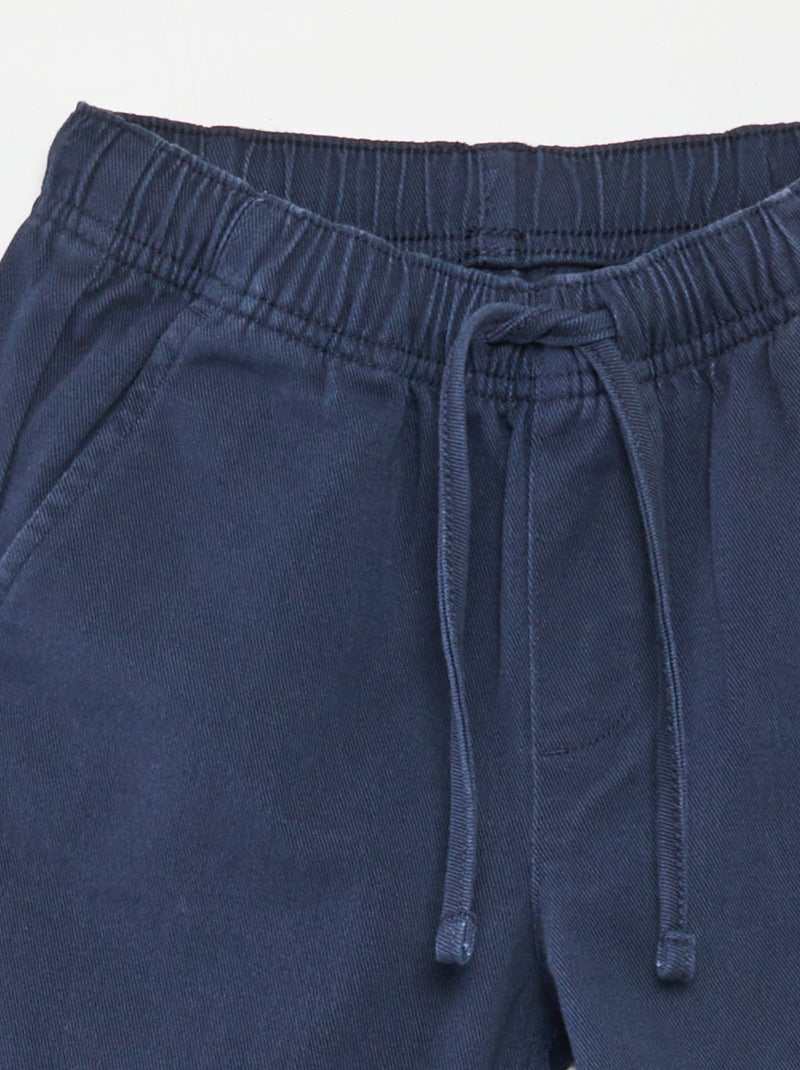 Pantalón regular liso azul - Kiabi