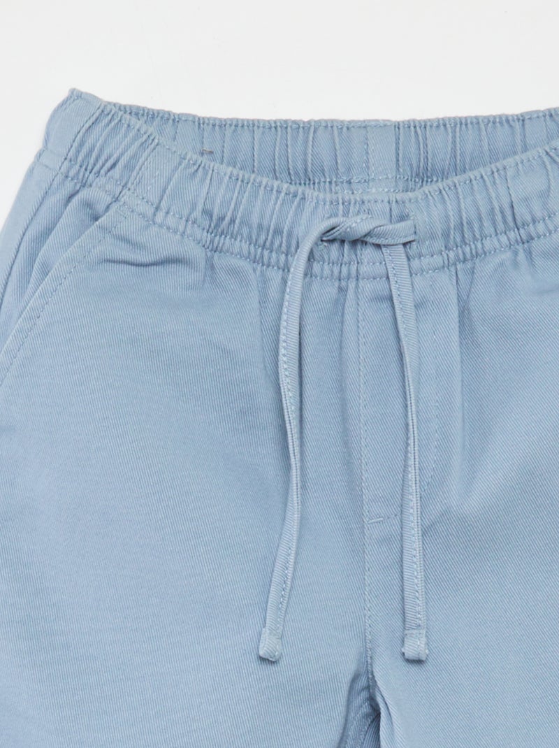 Pantalón regular liso AZUL - Kiabi