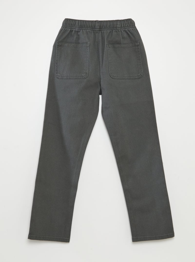 Pantalón regular liso KAKI - Kiabi