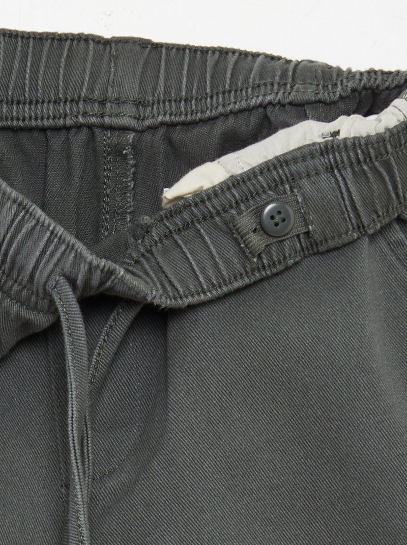 Pantalón regular liso KAKI - Kiabi