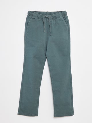 Pantalón regular liso