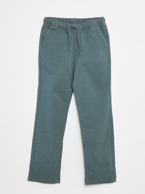 Pantalón regular liso - Kiabi