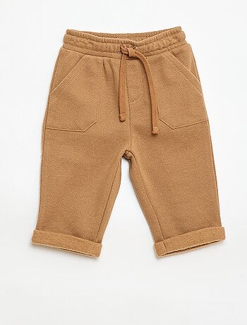 Pantalón relax de punto piqué