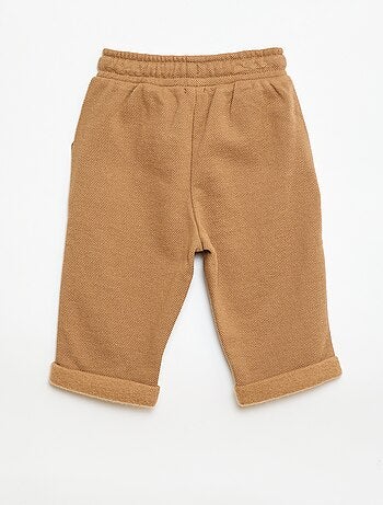 Pantalón relax de punto piqué