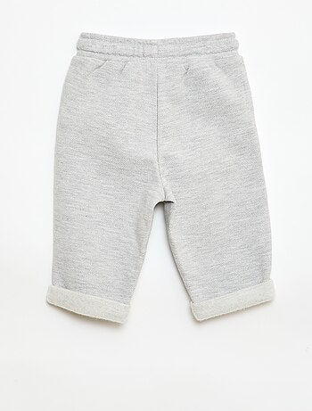 Pantalón relax de punto piqué