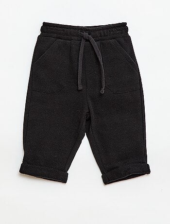 Pantalón relax de punto piqué