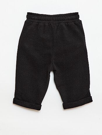 Pantalón relax de punto piqué