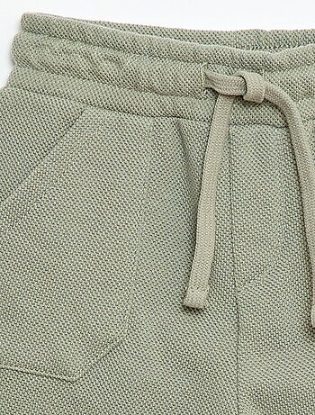 Pantalón relax de punto piqué