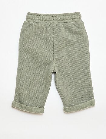 Pantalón relax de punto piqué