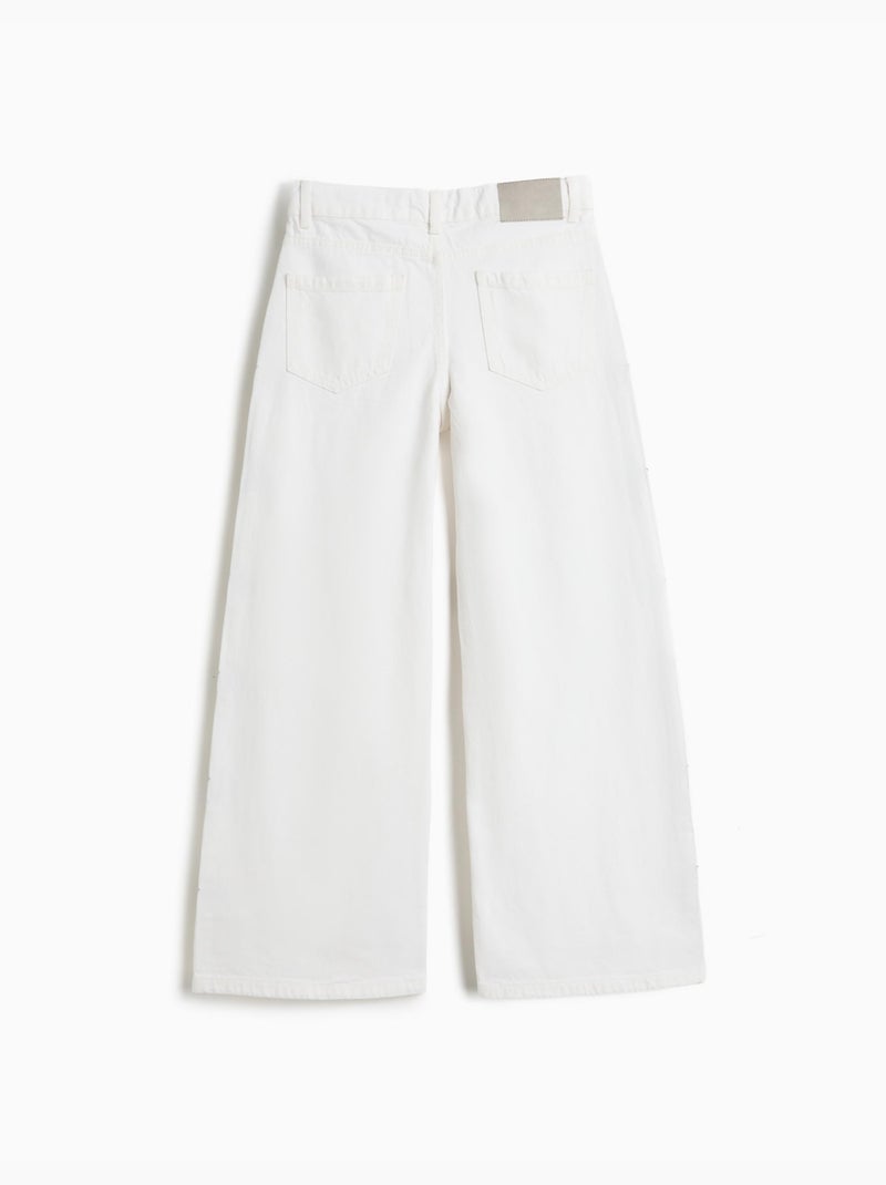 Pantalón relaxed fit, MO Fashion Blanco - Kiabi