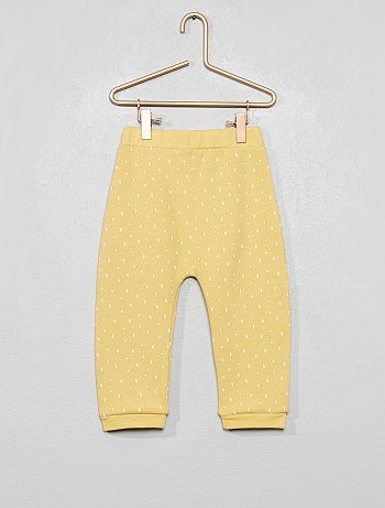 Pantalón sarouel de felpa - Kiabi