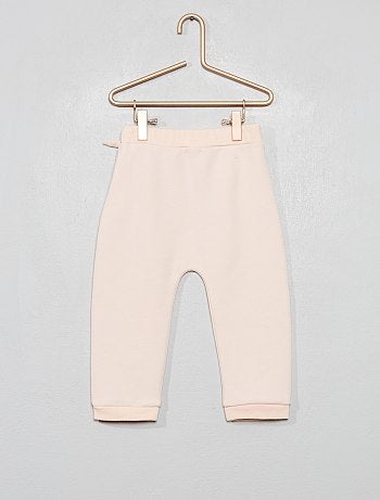 Pantalón sarouel de felpa - Kiabi