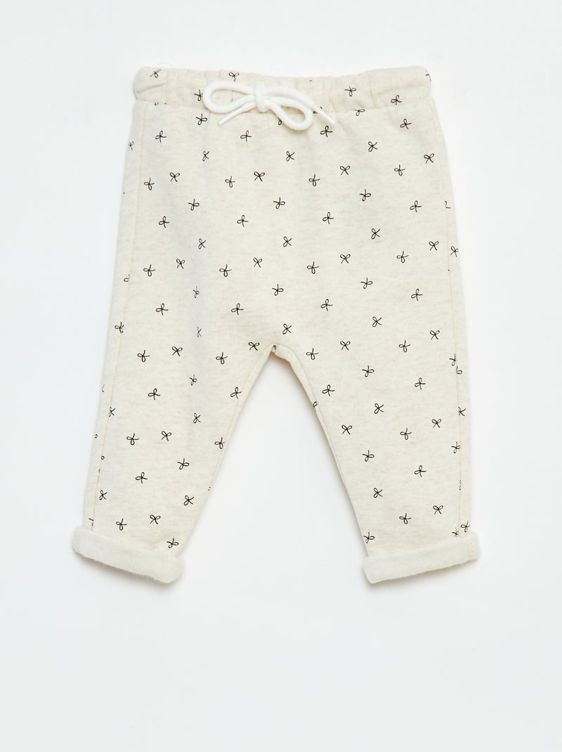 Pantalón sarouel estampado Beige - Kiabi