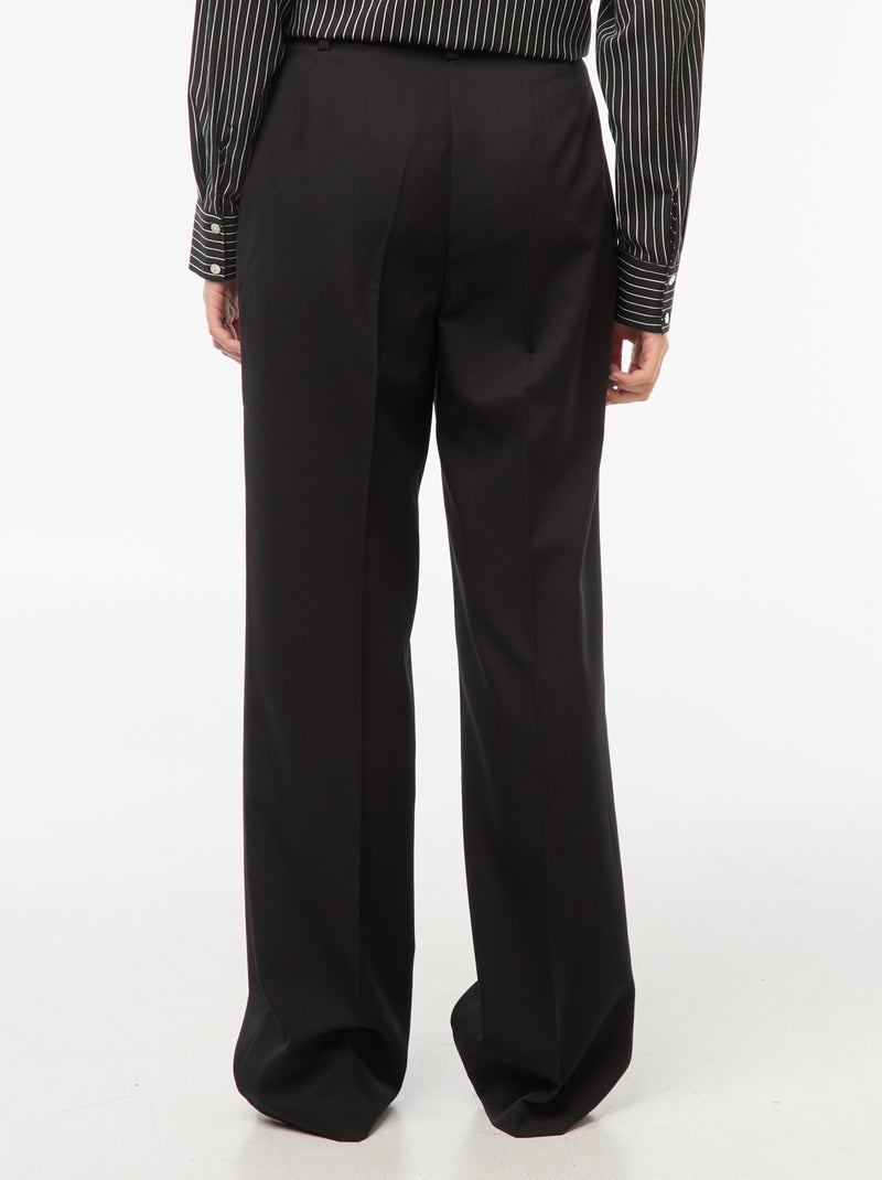 Pantalón sastre ancho negro - Kiabi