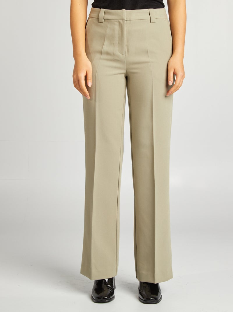 Pantalón sastre ancho VERDE - Kiabi