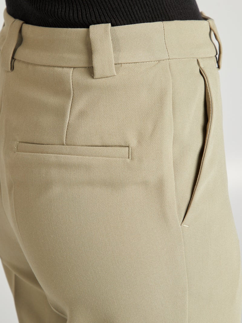 Pantalón sastre ancho VERDE - Kiabi