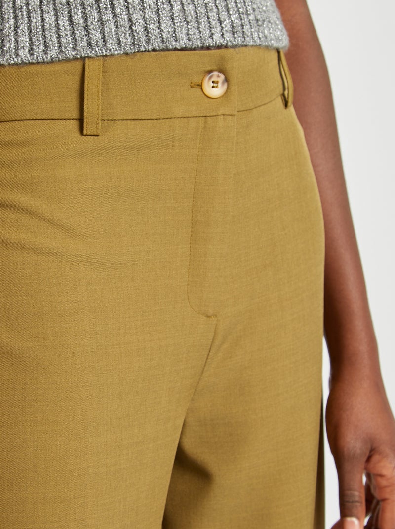 Pantalón sastre ancho VERDE - Kiabi