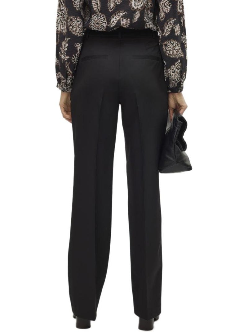 Pantalón sastre de mujer vero moda Negro - Kiabi