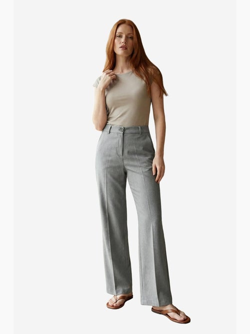 Pantalón sastre de tiro medio y pernera recta my fashion - Kiabi