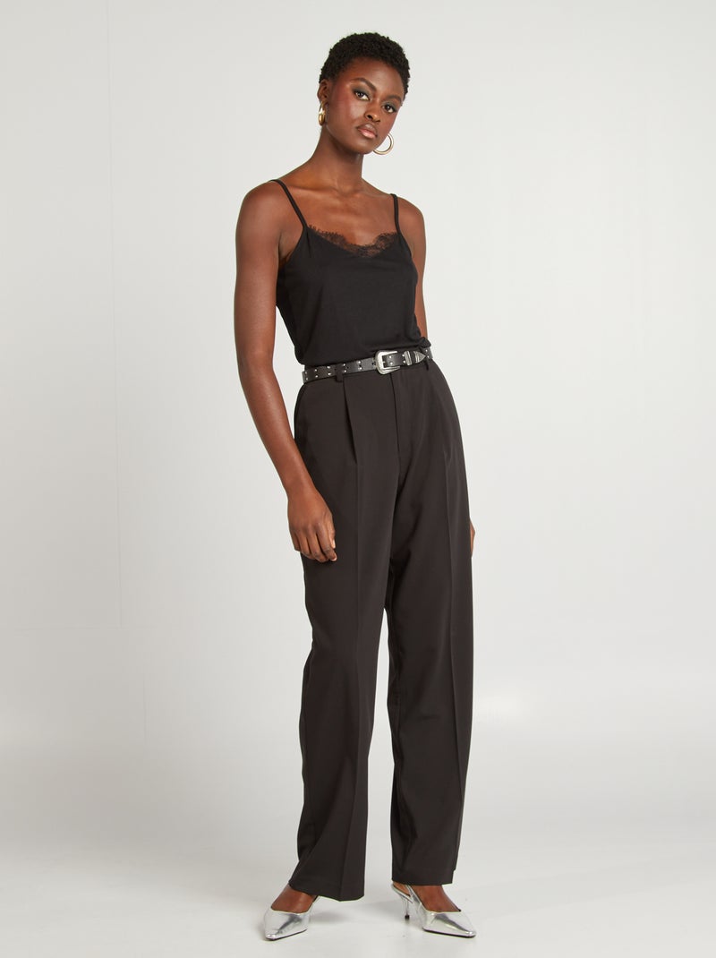 Pantalón sastre negro - Kiabi