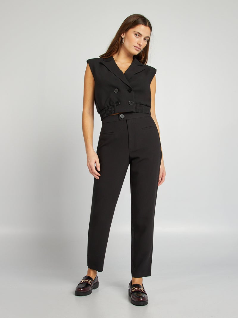 Pantalón sastre negro - Kiabi