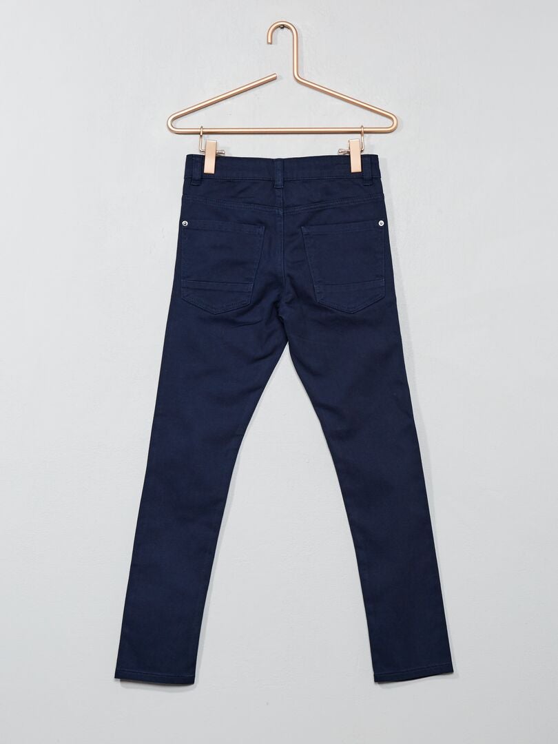 Pantalón skinny con cinco bolsillos azul - Kiabi