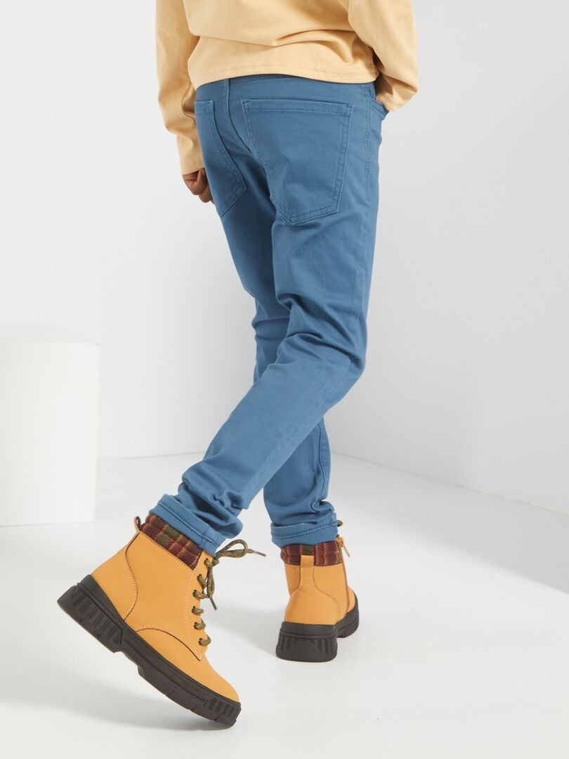Pantalón skinny con cinco bolsillos Azul - Kiabi