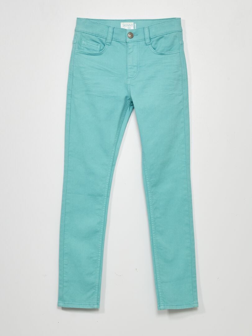 Pantalón skinny con cinco bolsillos Azul - Kiabi