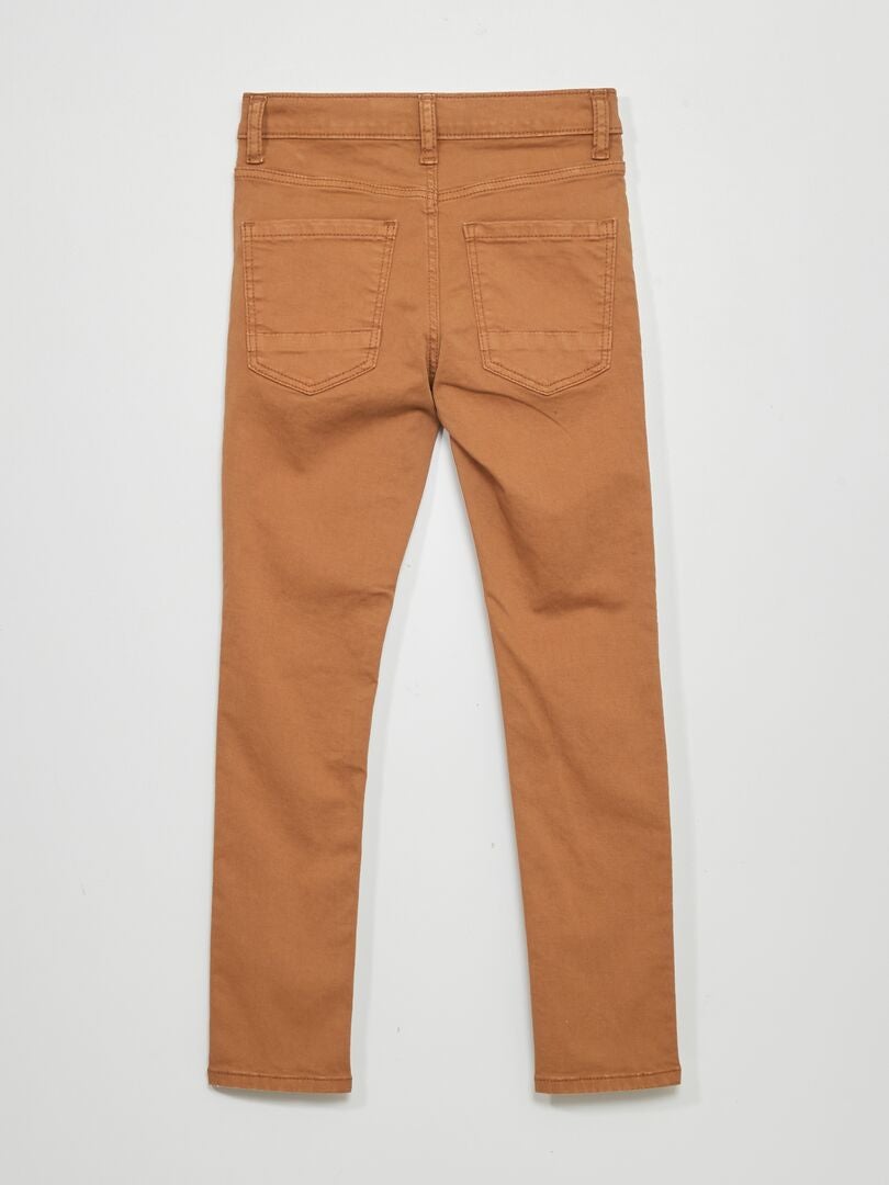 Pantalón skinny con cinco bolsillos Bege - Kiabi
