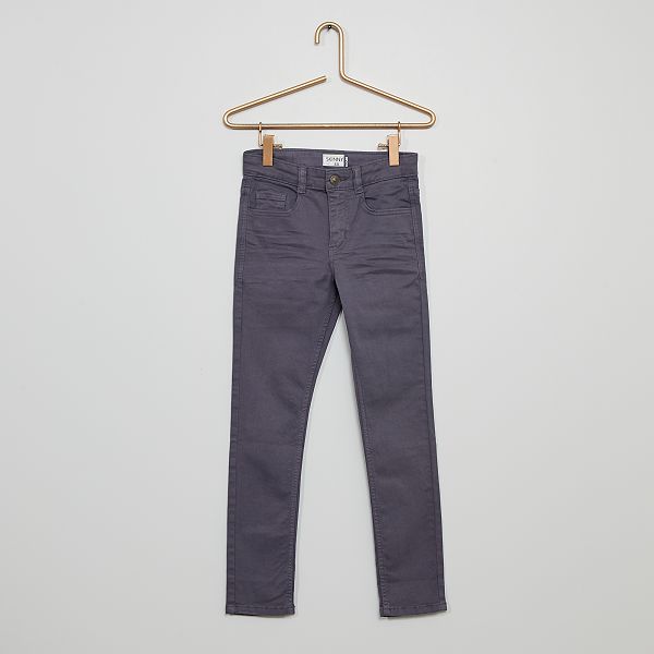 Pantalón skinny con cinco bolsillos Niño 3-12 años - GRIS - Kiabi - 8,00€
