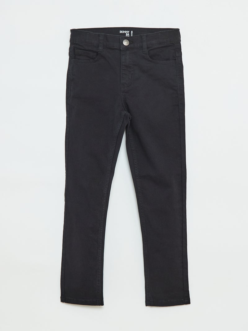 Pantalón skinny corte muy ajustado 5 bolsillos negro - Kiabi