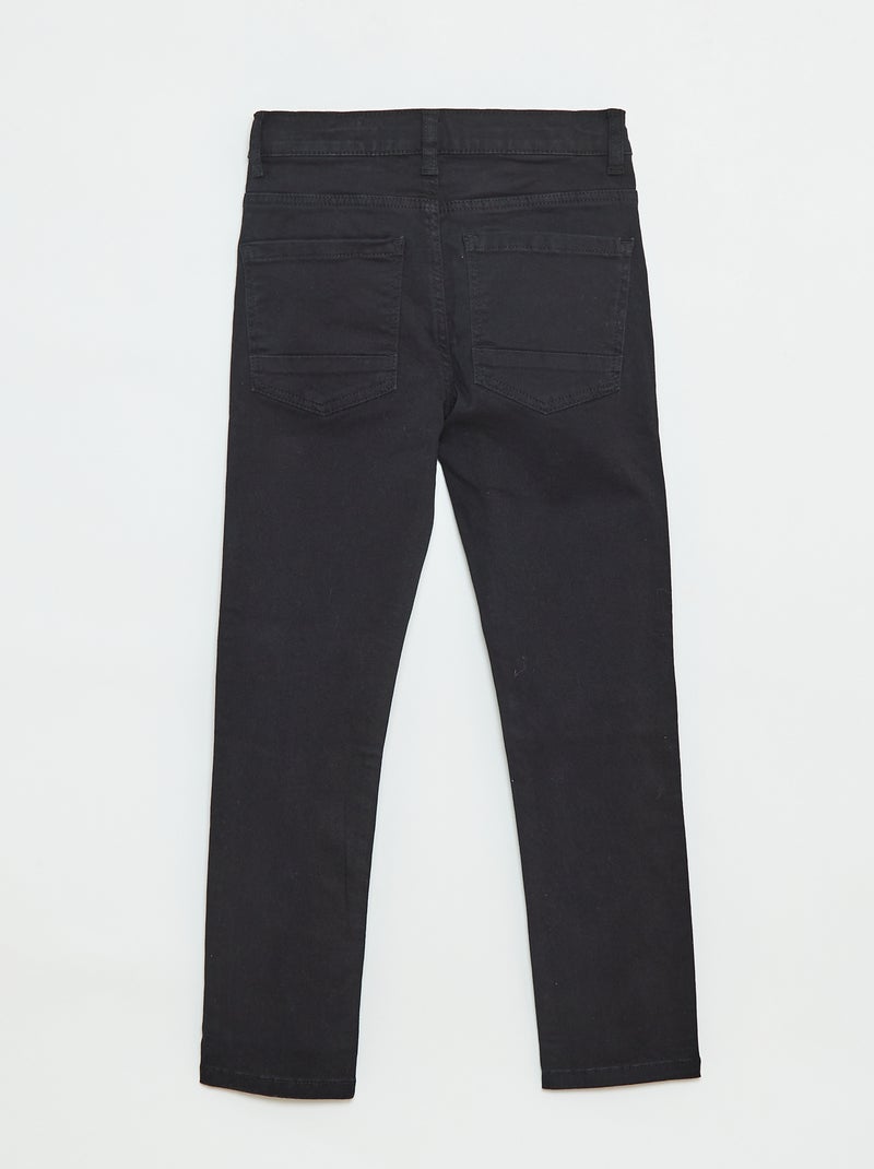Pantalón skinny corte muy ajustado 5 bolsillos negro - Kiabi
