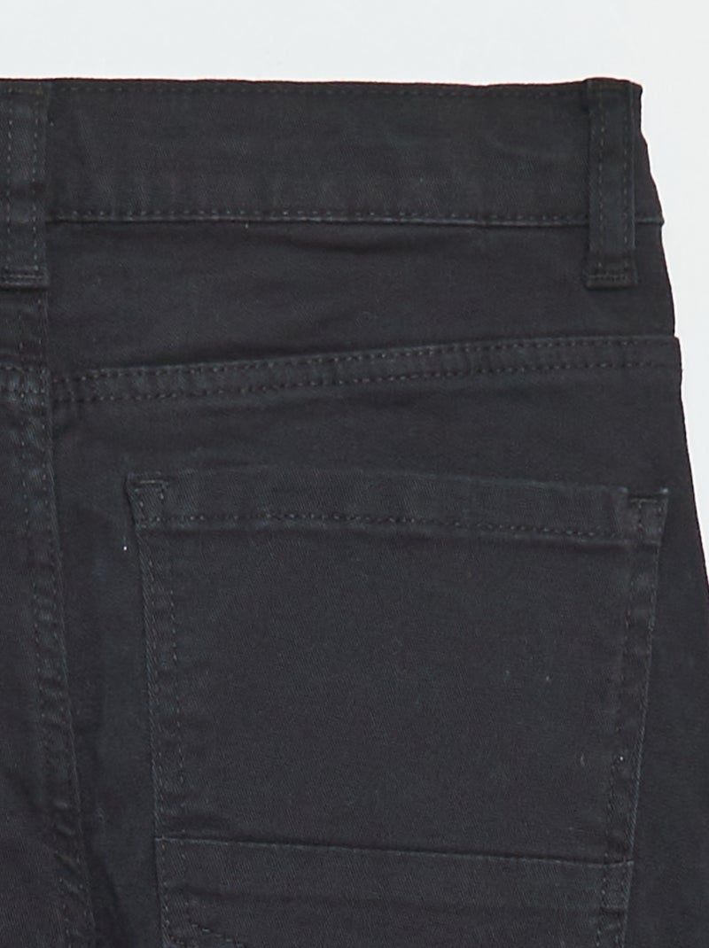 Pantalón skinny corte muy ajustado 5 bolsillos negro - Kiabi