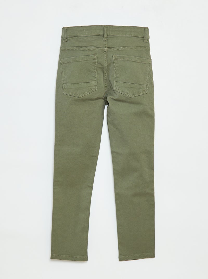 Pantalón skinny corte muy ajustado 5 bolsillos Verde - Kiabi