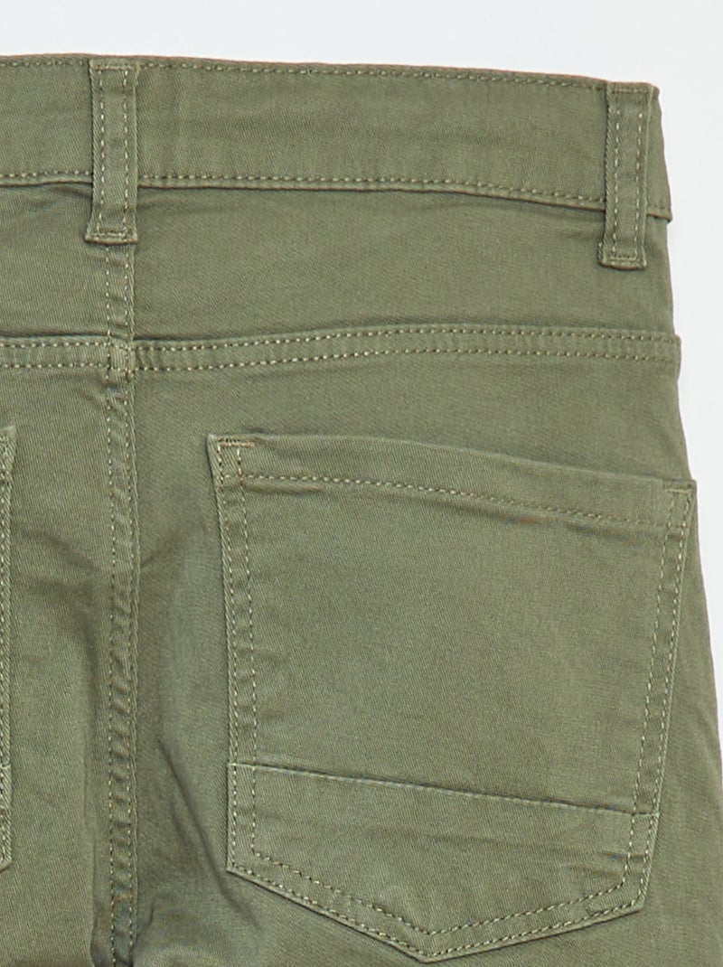 Pantalón skinny corte muy ajustado 5 bolsillos Verde - Kiabi