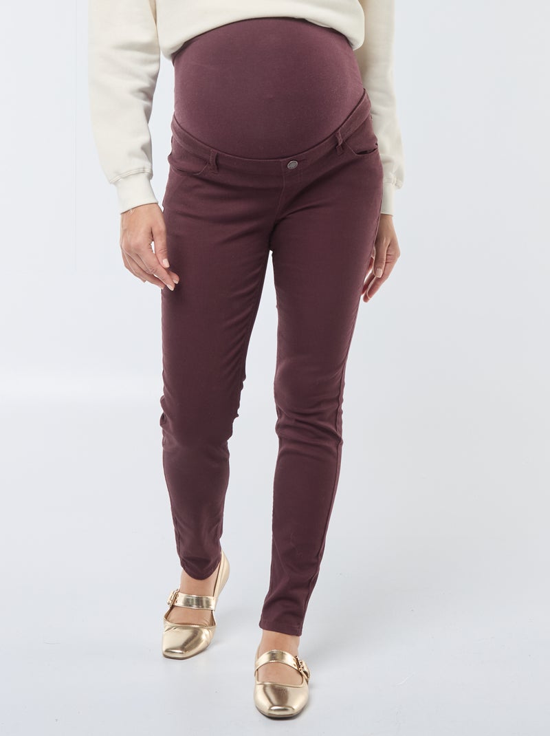 Pantalón skinny de premamá Purpura - Kiabi