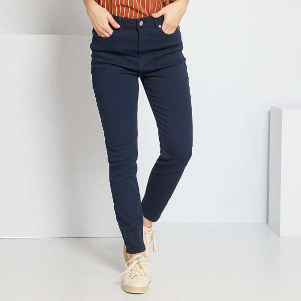Pantalón skinny de sarga Mujer talla 34 a 48 - azul - Kiabi - 18,00€