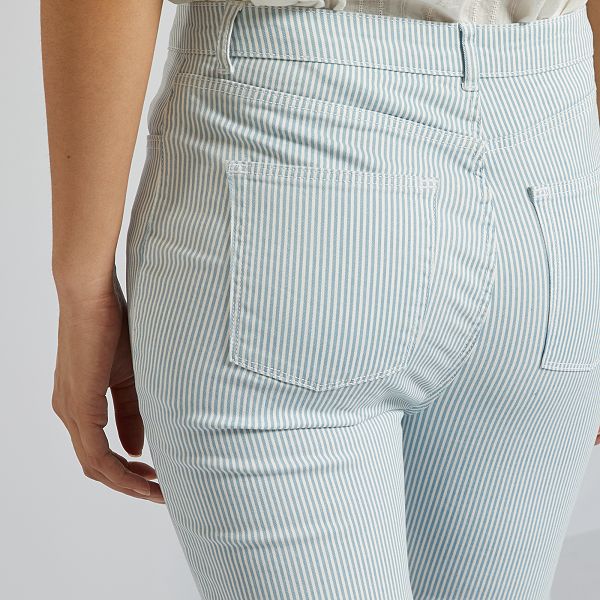 Pantalones De Talle Alto De Color Blanco Blanco Mujer | Pantalones Roberto  Cavalli ⋆ VIATICDOCS
