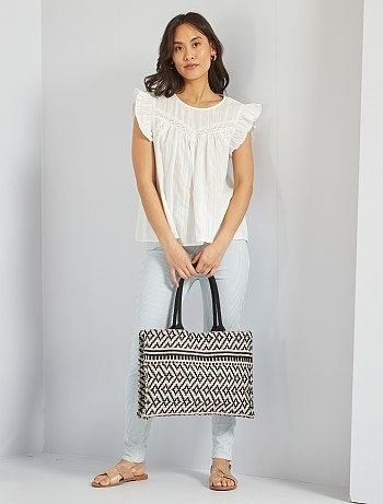 Pantalones de - blanco - Kiabi