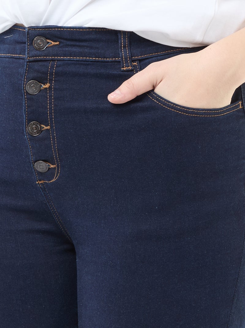 Pantalón skinny de talle muy alto - L28 Azul - Kiabi