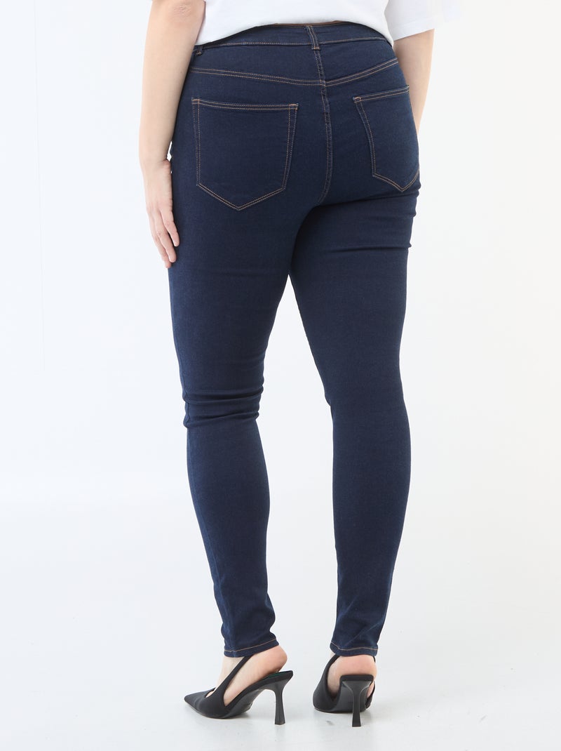 Pantalón skinny de talle muy alto - L28 Azul - Kiabi