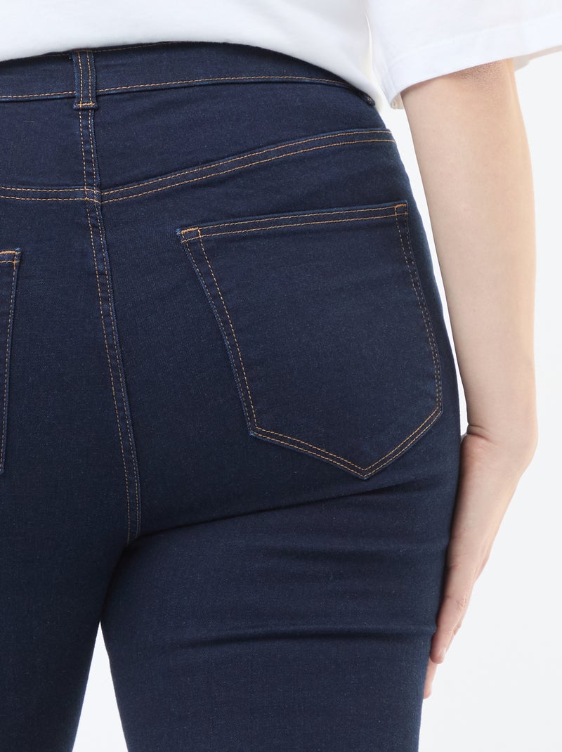 Pantalón skinny de talle muy alto - L28 Azul - Kiabi