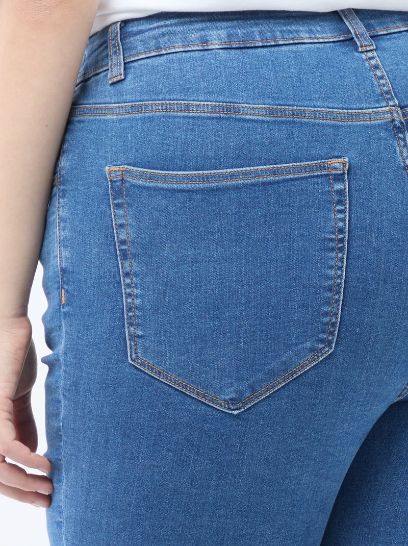 Pantalón skinny de talle muy alto - L32 Azul - Kiabi