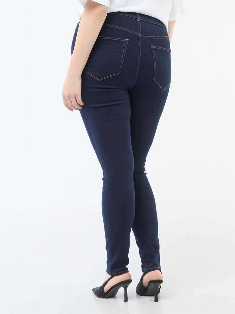 Pantalón skinny de talle muy alto - L32 Azul - Kiabi