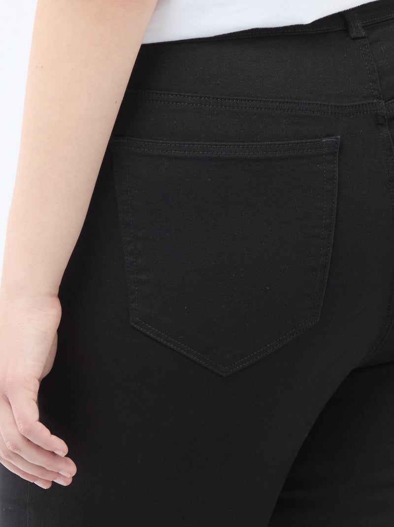 Pantalón skinny de talle muy alto - L32 Negro - Kiabi